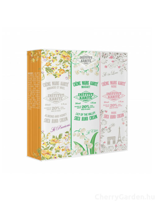 Institut Karité Paris Shea Hand Cream Almond and Honey So Precious + Lily of the Valley + Rose Set