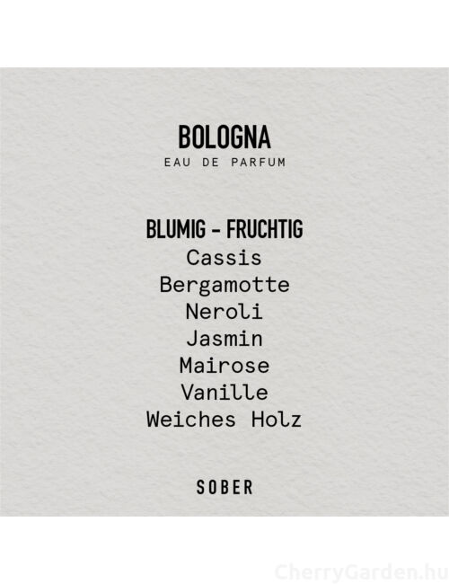 Sober Bologna Eau de Parfum 50ml