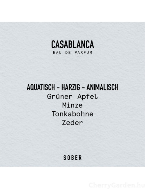 Sober Casablanca Eau de Parfum 50ml