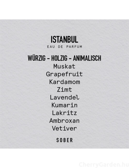 Sober Istanbul Eau de Parfum 50ml