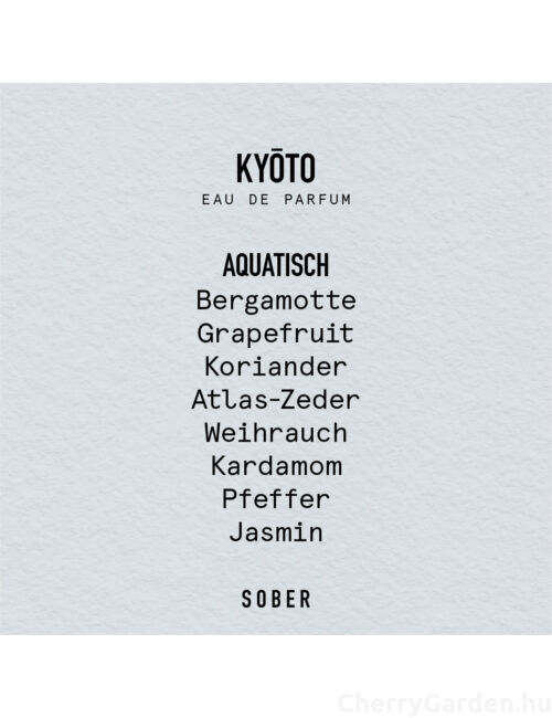 Sober Kyōto Eau de Parfum 50ml