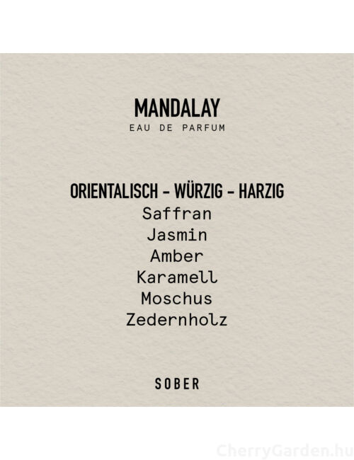 Sober Mandalay Eau de Parfum 50ml