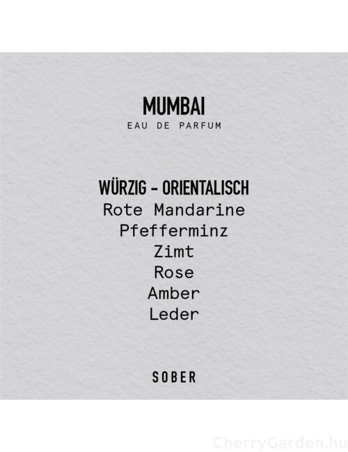 Sober Mumbai Eau de Parfum 50ml